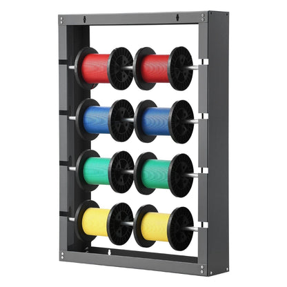 Wire Spool Rack 4 Adjustable Rods Spool Holder Wall Mounted 150 lbs Capacity - GoTypical