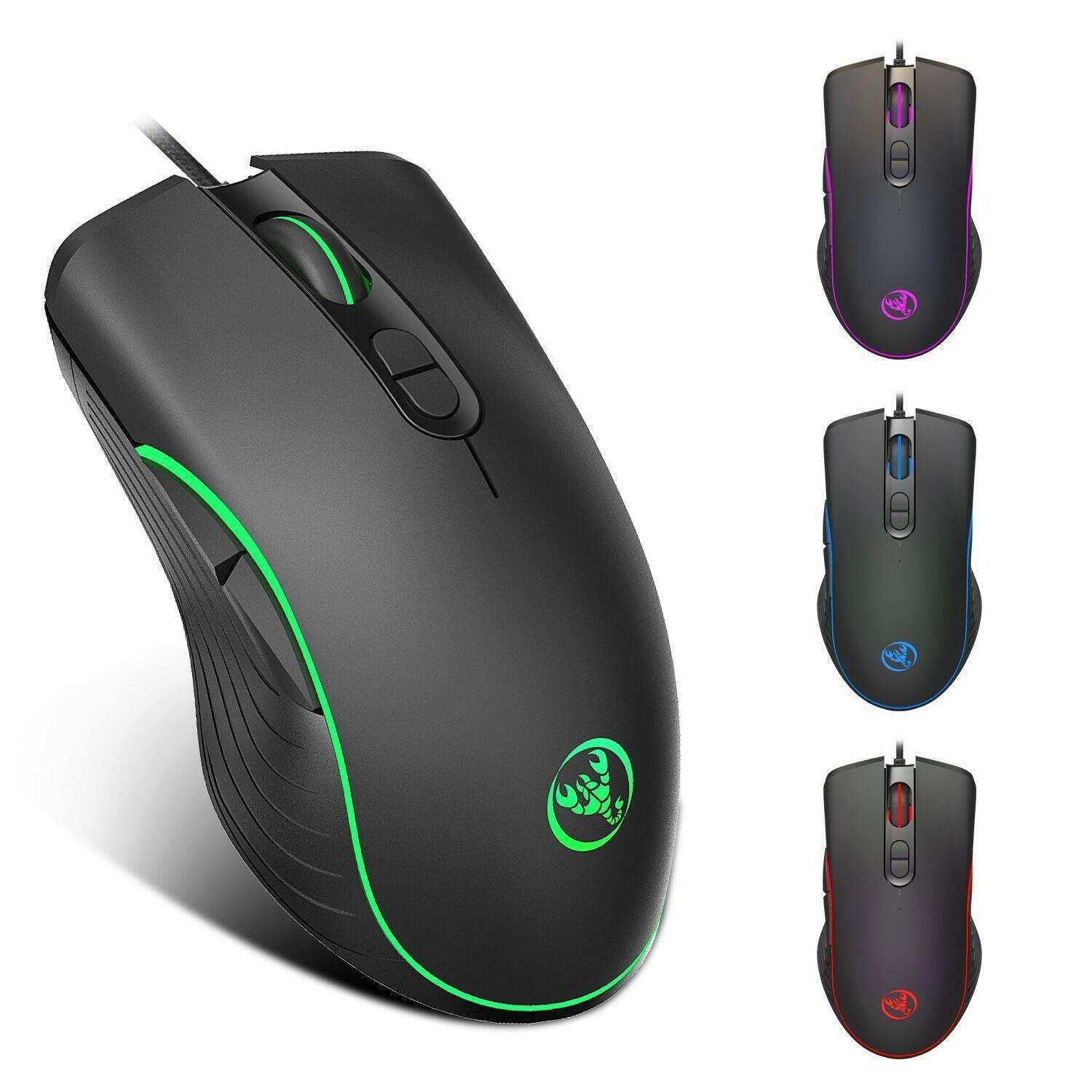 . Wired Gaming Mechanical Mouse – RGB Lighting, PUBG Optimized - GoTypical