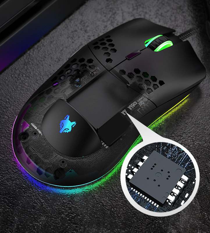 . Wired RGB Gaming Mouse – 6-Key Macro Programmable Lightweight - GoTypical