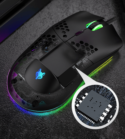 . Wired RGB Gaming Mouse – 6-Key Macro Programmable Lightweight - GoTypical