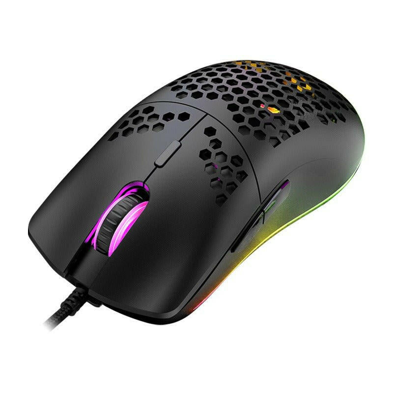 . Wired RGB Gaming Mouse – 6-Key Macro Programmable Lightweight - GoTypical