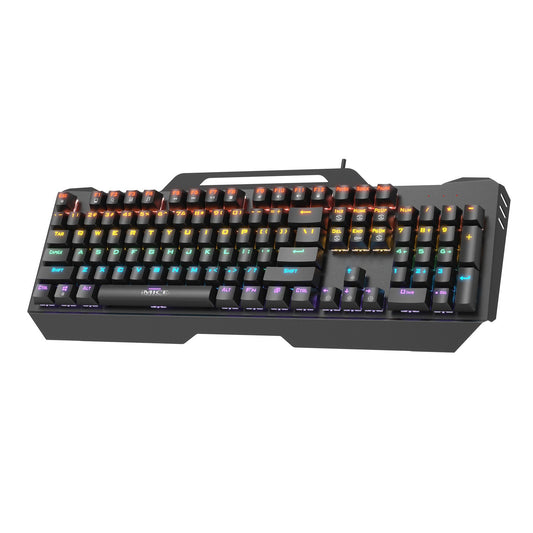Wired RGB Chicken Eating Green Axis Mechanical Esports Metal Gaming Keyboard - GoTypical