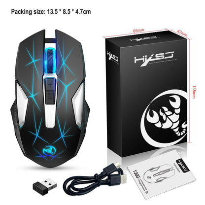 . Wireless 2.4G Mouse – Rechargeable Colorful Backlight, 7 Keys - GoTypical