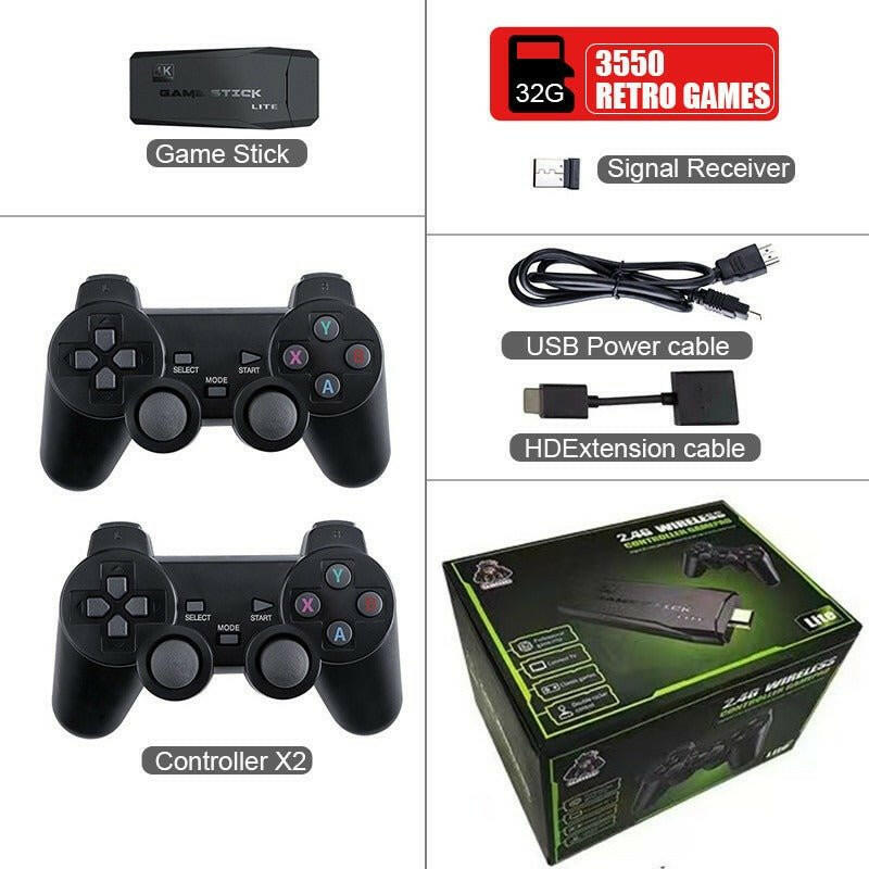 . Wireless HD Game Console – ABS Material HDMI Home Arcade Simulator - GoTypical