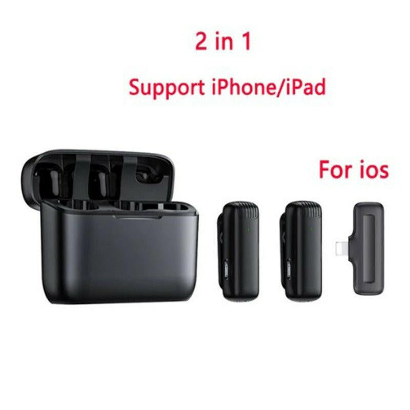 Wireless Lavalier Microphone K1K9J13 – One-to-Two System Live Broadcasting - GoTypical