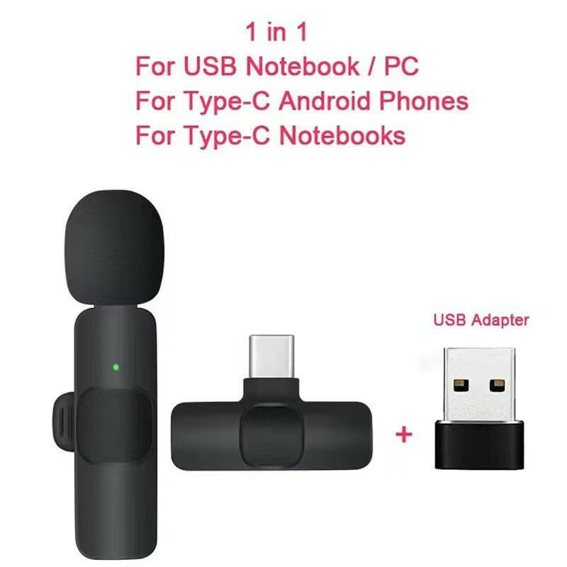 Wireless Lavalier Microphone K1K9J13 – One-to-Two System Live Broadcasting - GoTypical