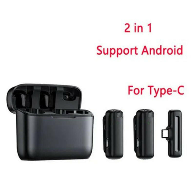 Wireless Lavalier Microphone K1K9J13 – One-to-Two System Live Broadcasting - GoTypical