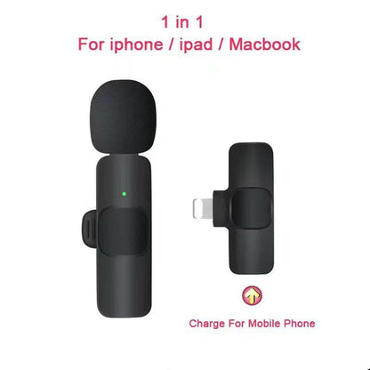 Wireless Lavalier Microphone K1K9J13 – One-to-Two System Live Broadcasting - GoTypical