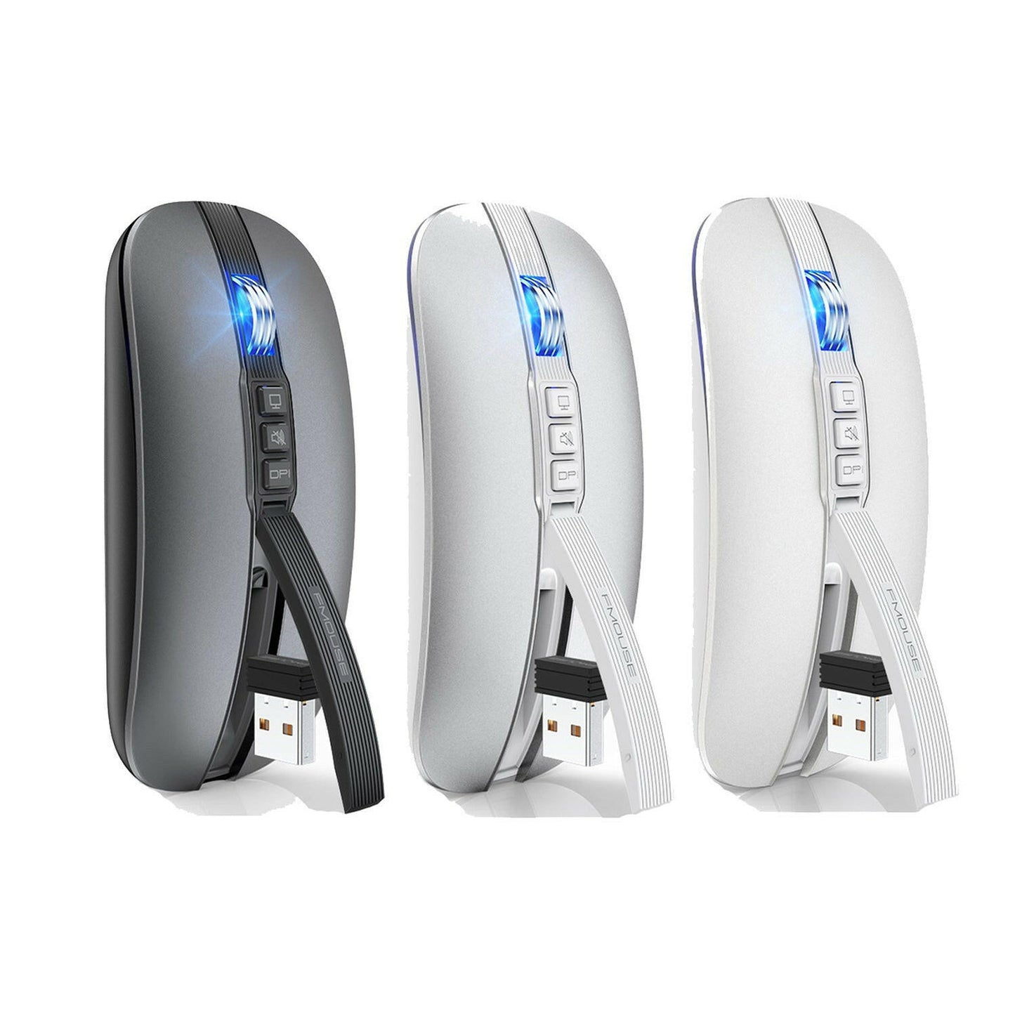 . Wireless Bluetooth Mouse – Dual Mode 2.4G/BT5.1, Silent 2400DPI - GoTypical