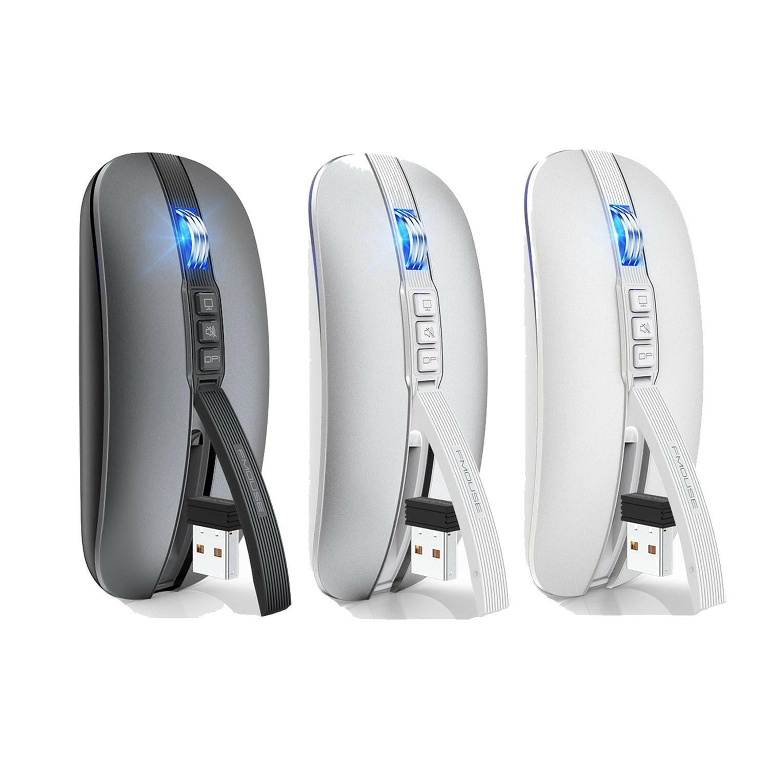 . Wireless Bluetooth Mouse – Dual Mode 2.4G/BT5.1, Silent 2400DPI - GoTypical