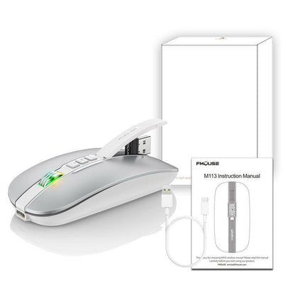 . Wireless Bluetooth Mouse – Dual Mode 2.4G/BT5.1, Silent 2400DPI - GoTypical
