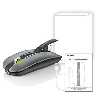 . Wireless Bluetooth Mouse – Dual Mode 2.4G/BT5.1, Silent 2400DPI - GoTypical