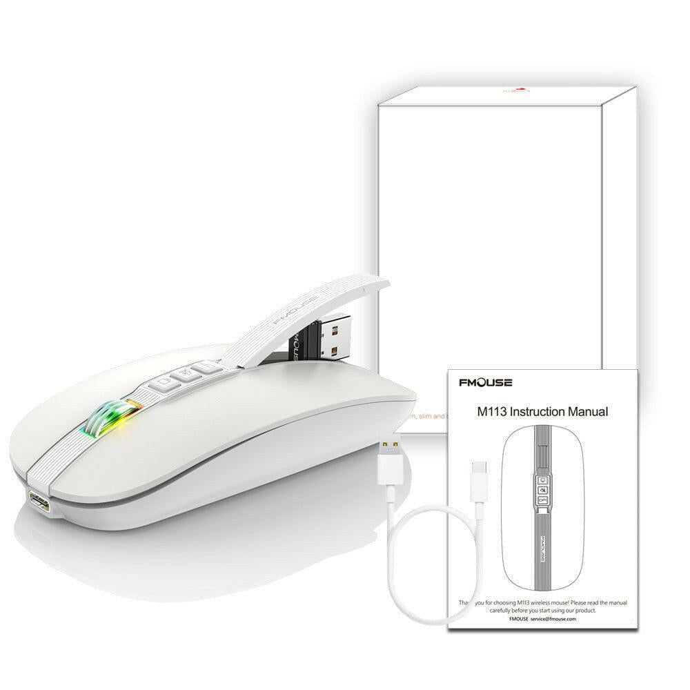 . Wireless Bluetooth Mouse – Dual Mode 2.4G/BT5.1, Silent 2400DPI - GoTypical
