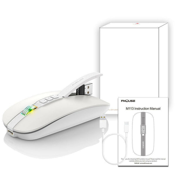 . Wireless Bluetooth Mouse – Dual Mode 2.4G/BT5.1, Silent 2400DPI - GoTypical
