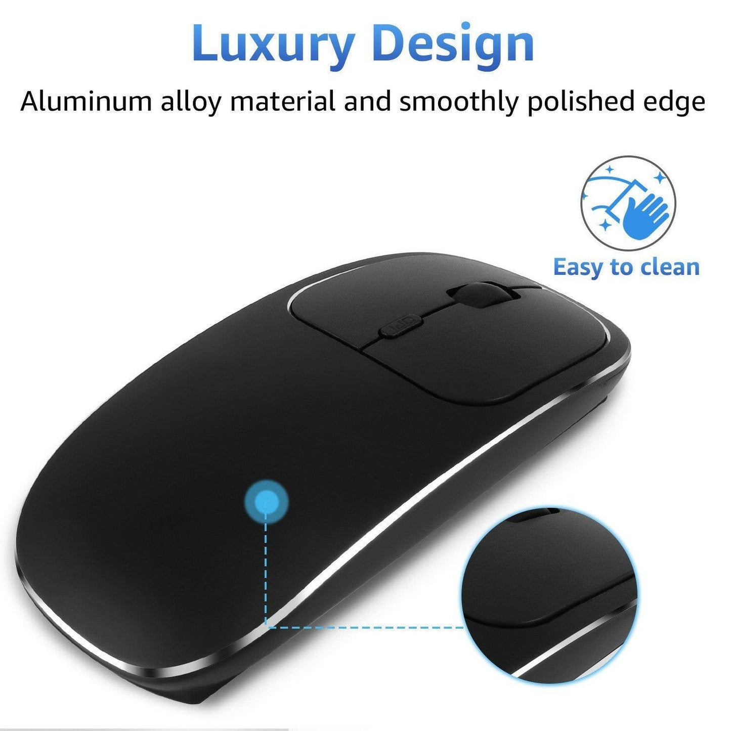 . Wireless 2.4G Silent Mouse – Portable Desktop & Laptop - GoTypical