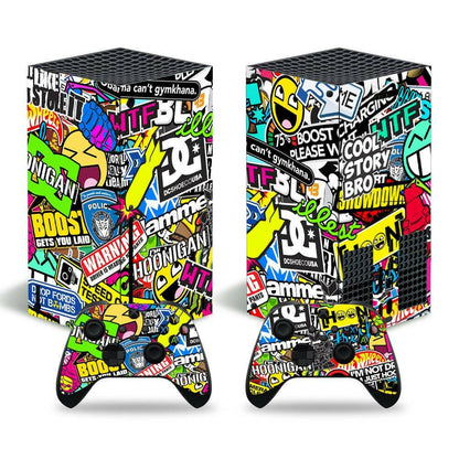 Xbox Series X Stickers – Pain Machine Colorful Vinyl Skin Set - GoTypical
