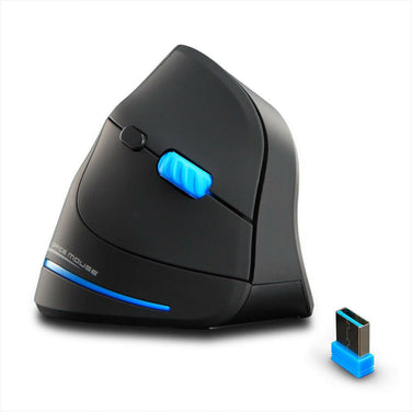 ZELOTES Vertical Wireless Mouse – Ergonomic 2400DPI 2.4GHz for Laptop - GoTypical