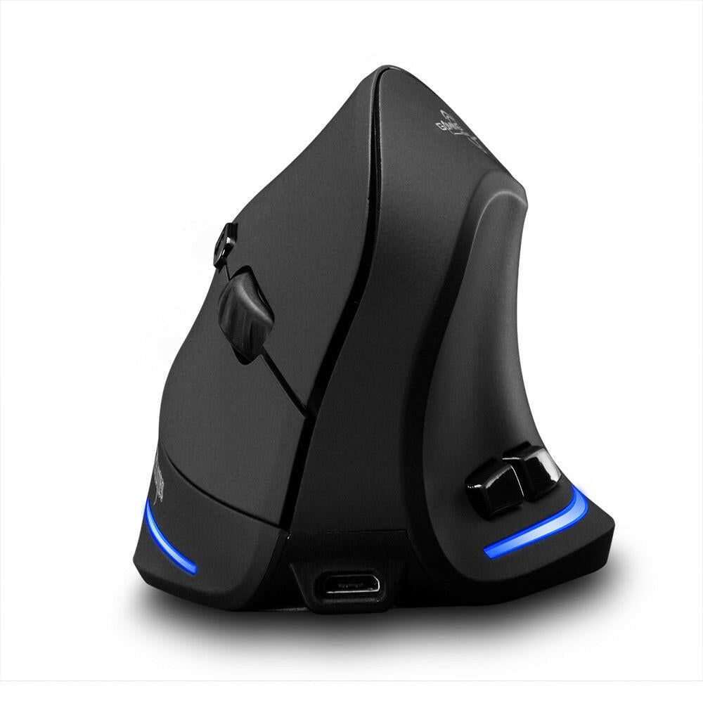ZELOTES Vertical Wireless Mouse – Ergonomic 2400DPI 2.4GHz for Laptop - GoTypical